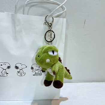 小恐龙挂件ins超凶小恐龙钥匙扣书包挂饰背包装饰公仔挂件草绿