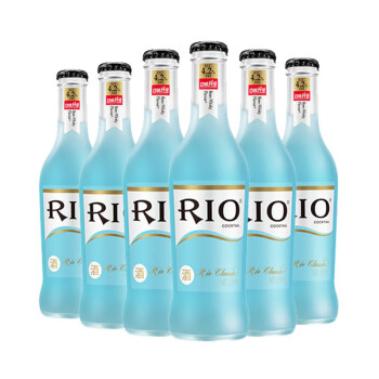 锐澳（RIO）洋酒 预调 鸡尾酒 果酒 蓝玫瑰味 275ml*6瓶（新老包装随机发货）