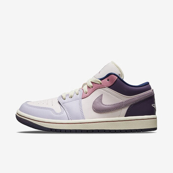 耐克 nike air jordan 1 low aj1女款粉紫色复活节低帮休闲篮球鞋 dz