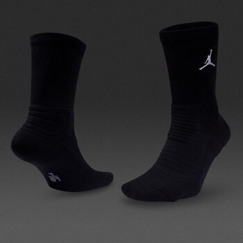 耐克（NIKE） AJ袜子男女袜2023冬季新款运动休闲袜篮球袜耐磨吸汗保暖棉袜 SX5854-010/黑色/1双装 S（34-38码）