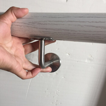 304扶手托墙托靠墙扶手沿墙pvc仿木纹扶手高分子胶木 图片色 图片色