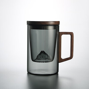 nsyca德国进口品质泡茶杯茶水分离过滤玻璃杯子简约办公喝茶男士女生