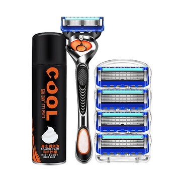 吉利锋刃剃须刀男士剃须刀手动刮胡刀五层刀片 5层8刀头【送收纳盒