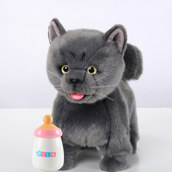 科迈特 喝奶舔舔喵儿童电动玩具猫仿真会走会叫唱歌早教女孩玩具男孩3