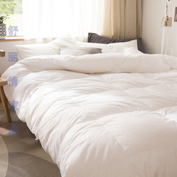 素时代大豆纤维被加厚保暖被子冬被春秋冬天双人秋冬全棉被芯酒白色