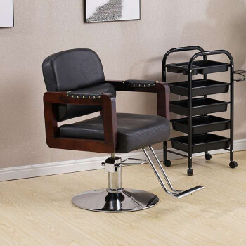 梵森物语 美发椅复古理发店发廊专用剪发椅抖音同款椅升降椅理发椅
