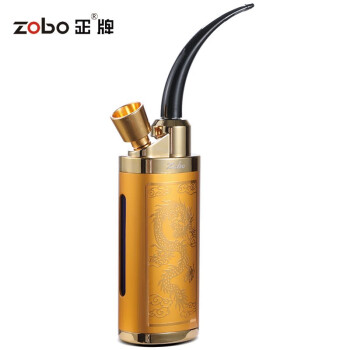 ZOBO正牌粗细烟烟丝三用水烟壶可清洗过滤烟嘴过滤器ZB-538金色富贵花