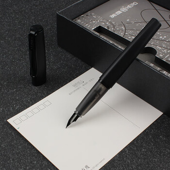 hero英雄钢笔h1219学生专用男女孩正姿办公练字书写墨礼盒装黑色038