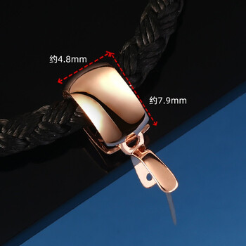 洛丽亚中秋送女友18k金扣头18k金扣头男士厚金设计镶钻翡翠玉吊坠扣头