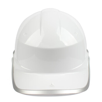 代尔塔102018国标加厚白色安全帽工地施工领导国标建筑工程男头盔 白色