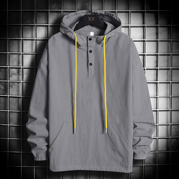 nasalike卫衣男春季连帽套头韩版潮流宽松帽衫长袖学生男士外套薄款