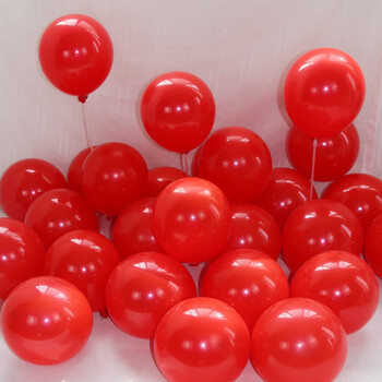 京唐大红色气球100只节日装饰气球装饰浪漫场景布置生日派对气球结婚