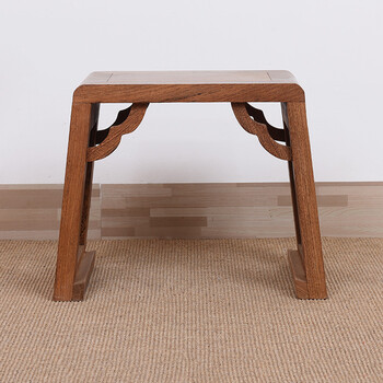 慢象红木家具非洲鸡翅木(学名:非洲崖豆木)小板凳实木中式古琴凳换鞋