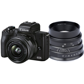 佳能(canon)eosm50mark ii m50二代微单数码相机vlog相机4k 视频拍摄