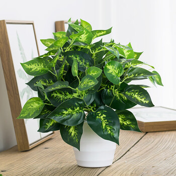 仿真绿萝盆栽室内仿真植物塑料小盆栽装饰绿植仿真花草假植物绿萝加密