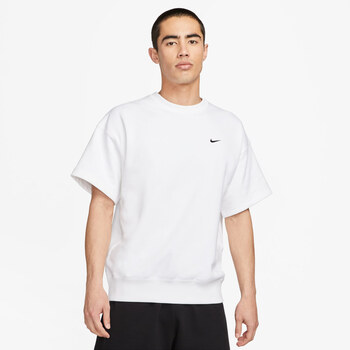 nike耐克soloswoosh男子法式毛圈短袖上衣dx0881100白黑s