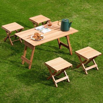 淘之良品免安装户外桌子折叠桌椅套装庭院阳台室外野餐桌露营装备用品