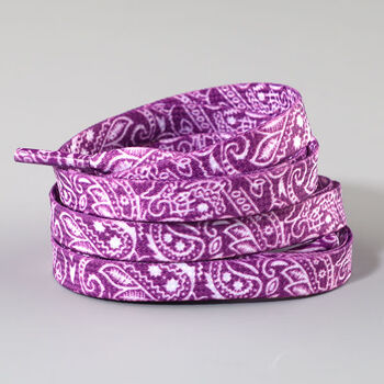 花创意个性潮男女高低帮帆布鞋1970s板鞋带绳 9号-抽象腰果花-紫色