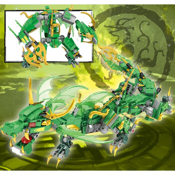 乐高教育幻影忍者上古四大神兽机甲青龙朱雀白虎玄武男孩拼装积木 二