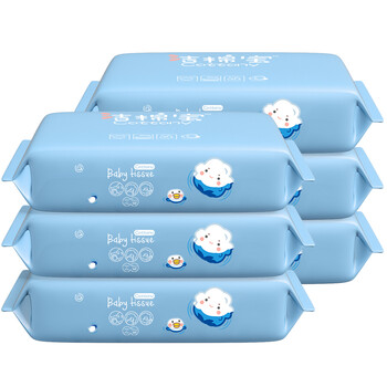 洁棉宝(cottony)棉柔巾婴儿纯棉柔巾 新生儿手口干湿两用抽纸巾 80片*