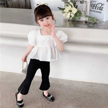 南极人(nanjiren)女童套装夏季新款儿童两件套中小童蝴