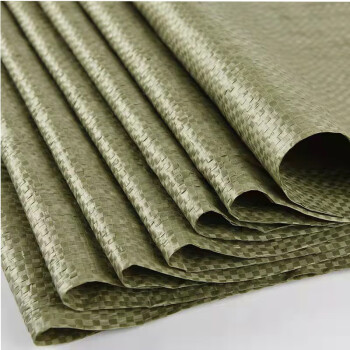 格美 编织袋 PP物流打包袋 蛇皮袋 塑料编织袋 灰绿色平方50克150*200cm 50条起拍
