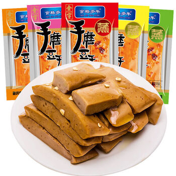 豆干手磨豆腐干小包装五香干豆腐休闲零食麻辣小包装 随机混装2斤