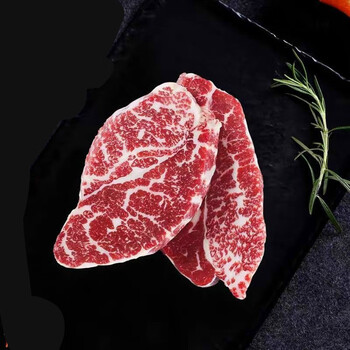 高品质雪花牛肉4斤块块带雪花纹2斤适合煎烤火锅4斤原切雪花牛肉