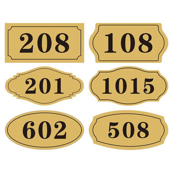 房间定制数字牌房号牌字母自粘号码牌家用办公室门号牌宾馆门牌号 h1