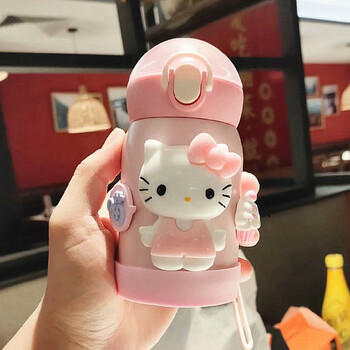 kitty保温杯迷你凯蒂猫堡温杯女小卡通儿童哈喽keiti猫水杯关注店铺