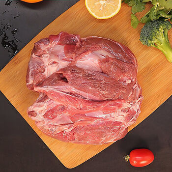 清真新鲜原切羊肉羊后腿肉山东山羊羔羊后腿包去骨羊腿肉烧烤羊肉腾旺