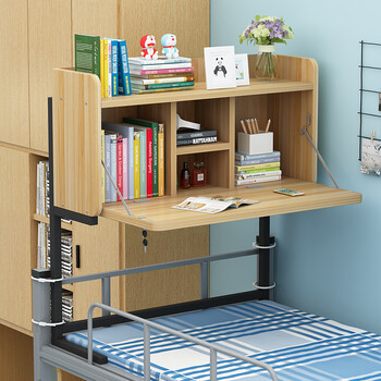 思臣电脑桌床上折叠书桌宿舍下铺学习桌学生寝室桌子悬空超大懒人桌黑