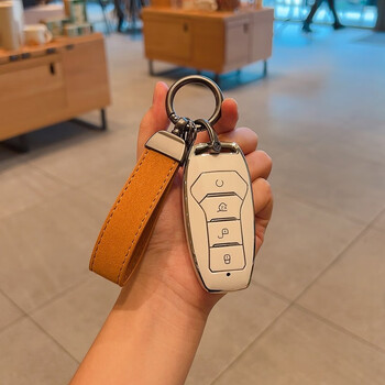 博紫适用于古娜拉纱23款比亚迪秦plusdmi钥匙套冠军版海鸥海豚女元男d