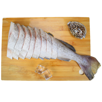 禧美海产 冷冻大西洋真鳕鱼900g/袋 整条切段 去头去脏  7-13块 生鲜海鲜 