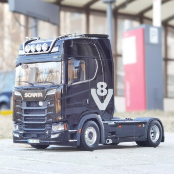 躍紀生 nzg 1:18 scania 斯堪尼亞 v8 730s 卡 拖頭 雙選合金全開模型