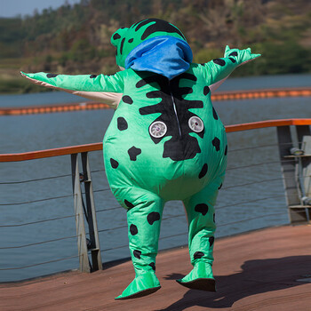 速泽卖崽青蛙人偶服 人偶服装夏天道具服夜市坏脾气的可行走衣服外套