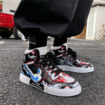 addsense阿迪达斯夏季海贼王男板鞋高帮韩版潮2021夏季学生火影