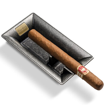 茄龙（CIGARLOONG）古巴雪茄烟灰缸 茄龙创意金属雪茄烟灰缸 时尚精品摆件雪茄专用烟缸 古银色