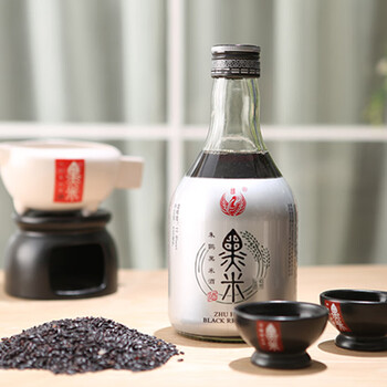 洋县黑米酒630ml6瓶朱鹮黑米酒半甜型11度大瓶装整箱汉中洋县特产黑