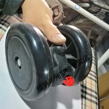 樱笋年光老年购物车轮子老人手推车车轮买菜车车轮轮子配件 01双排