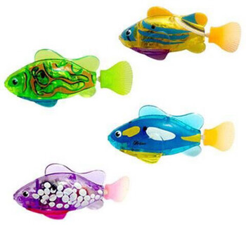 机器鱼玩具 电动游泳鱼 宝宝洗澡玩具逗猫 电子宠物鱼沐浴戏水仿真