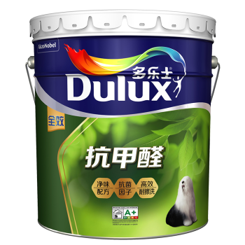 多乐士（Dulux）抗甲醛抗菌全效墙面漆内墙乳胶漆 墙面漆 油漆涂料A999白色18L