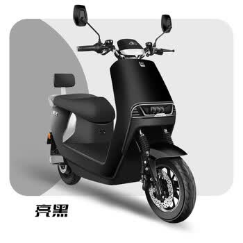 摩托车72v高速电动车长续航电瓶车男女成人电摩n8亮黑60v20ah超威铅酸
