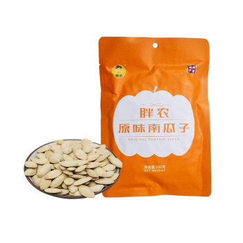 胖農(nóng) 休閑零食 堅果炒貨 原味熟南瓜子內(nèi)蒙古大白瓜子新鮮貨150g/袋