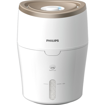 飞利浦（PHILIPS）空气加湿器 上加水 纳米无雾 静音办公室婴儿卧室家用空气加湿 白色香槟色 HU4811/00