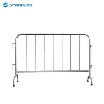 SHANDUAO 不锈钢铁马护栏市政隔离栏可移动防撞围栏交通设施道路公路施工围挡201材质32外管1*1.5米