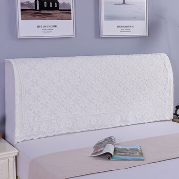 雅芳婷床头靠背盖巾床头套靠背巾包床头罩蕾丝加厚防尘罩床头盖布盖巾