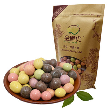 Aji 金里优葵花籽巧克力瓜子巧克力石头巧克力彩虹糖散装称多种款式可选 巧克力味花生豆 750g 图片价格品牌报价 京东