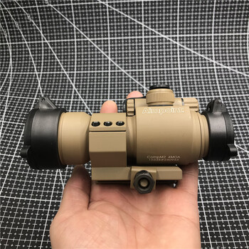 户外aimpoint m2 红点瞄准镜 红膜高透光 全息瞄准器 m2还原版直臂 沙
