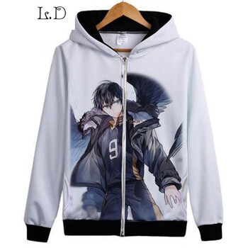 排球少年日向翔影山飞雄动漫周边卫衣连帽开衫外套衣服秋款20l